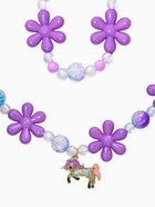 Набор детский «Выбражулька. Единорог», 2 предмета: бусы, браслет, фиолетовый - Фото 2