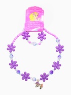 Набор детский «Выбражулька. Единорог», 2 предмета: бусы, браслет, фиолетовый - Фото 3