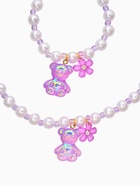 Набор детский «Выбражулька. Мармеладный мишка», 2 предмета: бусы, браслет, бело-фиолетовый  (артикул 10967619)  большой выбор товаров оптом и в розницу по низким ценам с доставкой