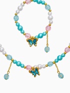 Набор детский «Выбражулька. Бабочка с бусиной», 2 предмета: бусы, браслет, розово-голубой  (артикул 10967621)  большой выбор товаров оптом и в розницу по низким ценам с доставкой