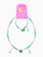 Набор детский «Выбражулька. Бабочка с бусиной», 2 предмета: бусы, браслет, розово-голубой  (артикул 10967621)  большой выбор товаров оптом и в розницу по низким ценам с доставкой
