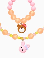 Набор детский «Выбражулька. Мишка и заяц», 2 предмета: бусы, браслет, цветной  (артикул 10967622)  большой выбор товаров оптом и в розницу по низким ценам с доставкой