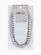 Чокеры «Стиль», набор 3 шт. бусины №8, со стразами, тянется, 35 + удлинитель 5 см, белый в серебре  (артикул 10967833)  большой выбор товаров оптом и в розницу по низким ценам с доставкой