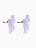 Серьги пластик «Бантик», перламутровый, фиолетовые  (артикул 10967835)  большой выбор товаров оптом и в розницу по низким ценам с доставкой