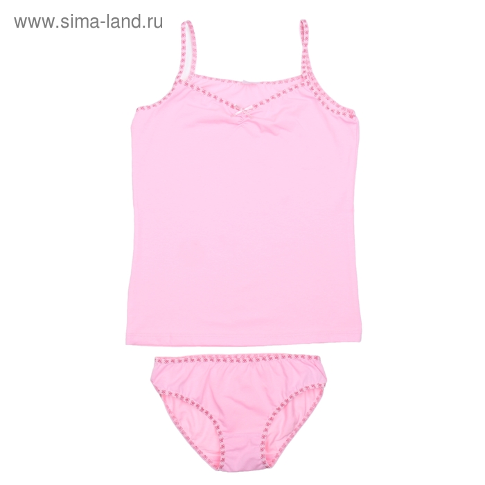 Комплект для девочки (майка+трусы), рост 164 см (84), цвет светло-розовый CAJ 3224 - Фото 1
