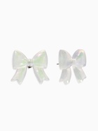 Серьги пластик «Бантик», перламутровый, белые, радужные  (артикул 10967836)  большой выбор товаров оптом и в розницу по низким ценам с доставкой