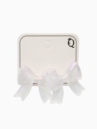 Серьги пластик «Бантик», перламутровый, белые, радужные  (артикул 10967836)  большой выбор товаров оптом и в розницу по низким ценам с доставкой