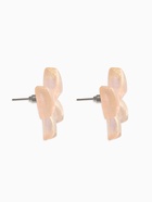 Серьги пластик «Бантик», перламутровый, бежевые  (артикул 10967838)  большой выбор товаров оптом и в розницу по низким ценам с доставкой