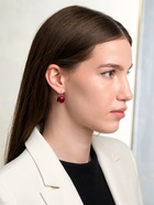 Серьги пластик «Майорика. Квадрат», бордовые в серебре - Фото 2