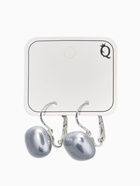 Серьги пластик «Майорика. Квадрат», светло-серые в серебре  (артикул 10967884)  большой выбор товаров оптом и в розницу по низким ценам с доставкой