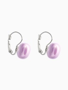 Серьги пластик «Майорика. Квадрат», фиолетовые в серебре  (артикул 10967885)  большой выбор товаров оптом и в розницу по низким ценам с доставкой