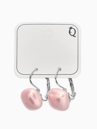 Серьги пластик «Майорика. Квадрат», светло-розовые в серебре  (артикул 10967887)  большой выбор товаров оптом и в розницу по низким ценам с доставкой