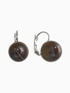 Серьги пластик «Шар №16», с разводами и блёстками, цвет чёрно-золотой в серебре  (артикул 10967889)  большой выбор товаров оптом и в розницу по низким ценам с доставкой