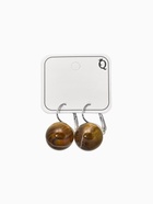 Серьги пластик «Шар №16», с разводами и блёстками, тигровые, глаз в серебре  (артикул 10967893)  большой выбор товаров оптом и в розницу по низким ценам с доставкой