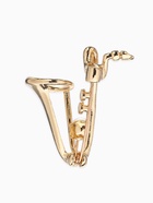 Брошь «Музыка. Саксофон с жемчужиной», белая в золоте  (артикул 10968348)  большой выбор товаров оптом и в розницу по низким ценам с доставкой