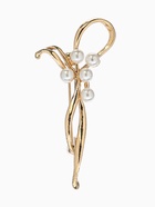 Брошь «Бантик с жемчугом», белая в золоте  (артикул 10968351)  большой выбор товаров оптом и в розницу по низким ценам с доставкой