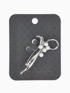 Брошь «Бантик с жемчугом», белая в серебре  (артикул 10968352)  большой выбор товаров оптом и в розницу по низким ценам с доставкой