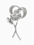 Брошь «Цветок Тринити с жемчугом», белая в серебре  (артикул 10968356)  большой выбор товаров оптом и в розницу по низким ценам с доставкой