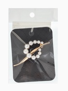 Брошь «Дуга с жемчугом», белая в золоте  (артикул 10968359)  большой выбор товаров оптом и в розницу по низким ценам с доставкой