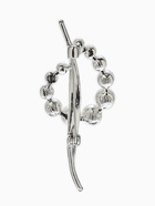 Брошь «Дуга с жемчугом», белая в серебре  (артикул 10968361)  большой выбор товаров оптом и в розницу по низким ценам с доставкой