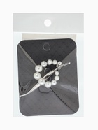 Брошь «Дуга с жемчугом», белая в серебре  (артикул 10968361)  большой выбор товаров оптом и в розницу по низким ценам с доставкой