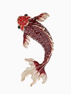 Брошь «Рыба карп», бордовая в золоте  (артикул 10968366)  большой выбор товаров оптом и в розницу по низким ценам с доставкой