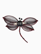 Брошь «Стрекоза», плетёная, бордово-чёрная  (артикул 10968367)  большой выбор товаров оптом и в розницу по низким ценам с доставкой