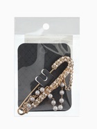 Булавка «Шик цепочки и жемчуга», в стразах, L=7.5 см, белая в золоте  (артикул 10968371)  большой выбор товаров оптом и в розницу по низким ценам с доставкой