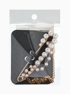 Булавка «Сияние жемчуга и цепочки», L=7.5 см, белая в золоте  (артикул 10968375)  большой выбор товаров оптом и в розницу по низким ценам с доставкой