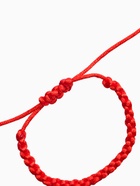 Браслеты-обереги «Красная нить. Косичка», набор 2 шт. d=6 см, красный в золоте - Фото 3