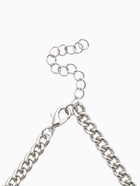 Колье с подвеской на цепочке «Сердце с жемчугом», керамика, L=35 + удлинитель 5 см, белый, красный в серебре - Фото 3