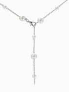 Кулон трансформер «Россыпь жемчуга», бусины №6.8, L=50 см, белый в серебре  (артикул 10969531)  большой выбор товаров оптом и в розницу по низким ценам с доставкой