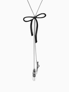Колье-чокер на затяжке «Балерина. Пуанты с бантиком», L=60 см, цвет серебро, чёрный  (артикул 10969533)  большой выбор товаров оптом и в розницу по низким ценам с доставкой