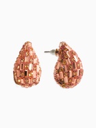 Серьги со стразами «Блеск», капля, цвет розовое золото  (артикул 10979808)  большой выбор товаров оптом и в розницу по низким ценам с доставкой