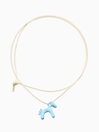 Кулон на шнурке «Конь», L=51 см, бежевый, голубой  (артикул 10979811)  большой выбор товаров оптом и в розницу по низким ценам с доставкой