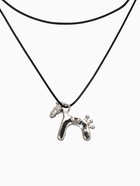 Кулон на шнурке «Конь», L=51 см, цвет серебро, чёрный  (артикул 10979812)  большой выбор товаров оптом и в розницу по низким ценам с доставкой