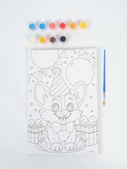 Картина по номерам «Корги и подарки», 20×30 см  (артикул 10958649)  большой выбор товаров оптом и в розницу по низким ценам с доставкой