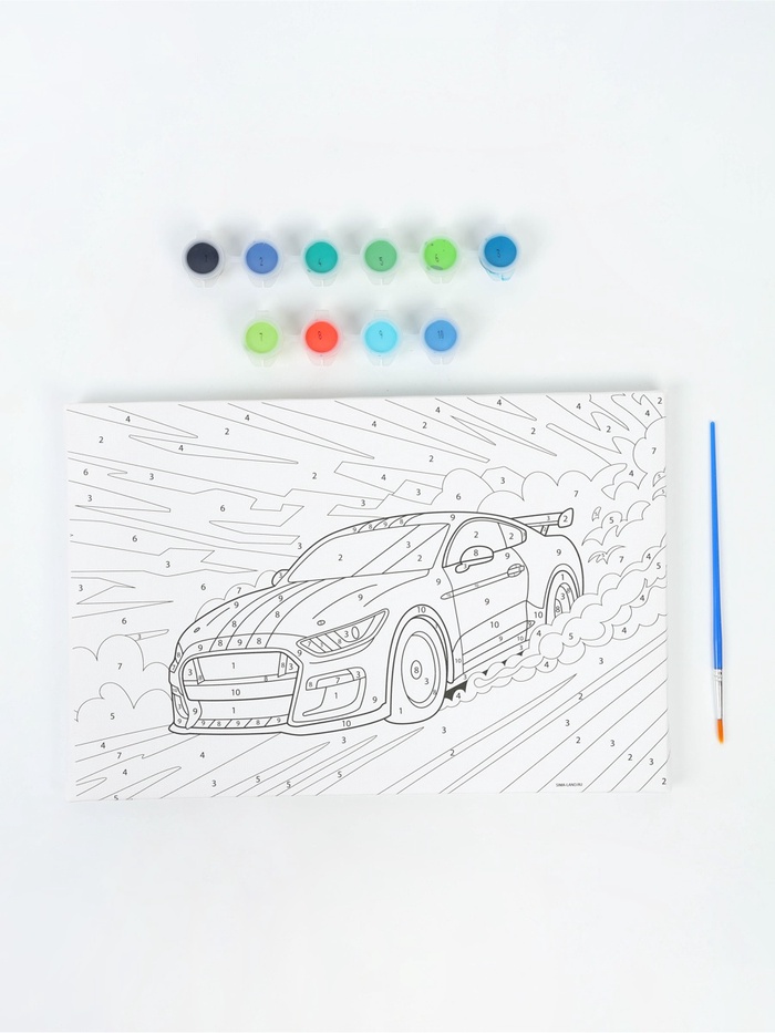 Картина по номерам «Яркая тачка», 30×20 см - Фото 1