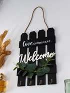 Крючки декоративные дерево «Здесь растет любовь», ключница настенная, 20.5×29.8 см - Фото 2