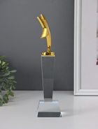 Сувенир "Стела наградная. Золотая звезда", крафт коробка, 27,8х6,8х6,8 см - фото 809547856