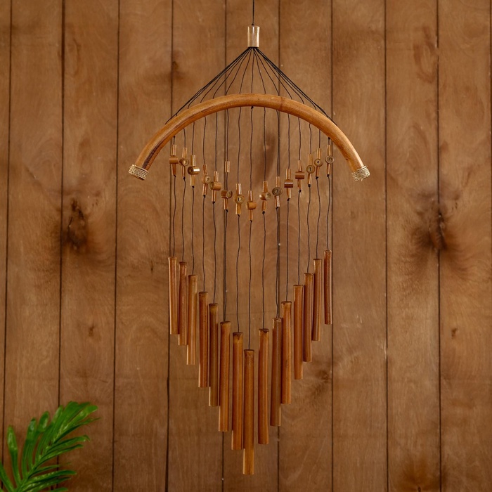 УЦЕНКА Музыка ветра "Песня" бамбук 35х1,5х75 см - Фото 1