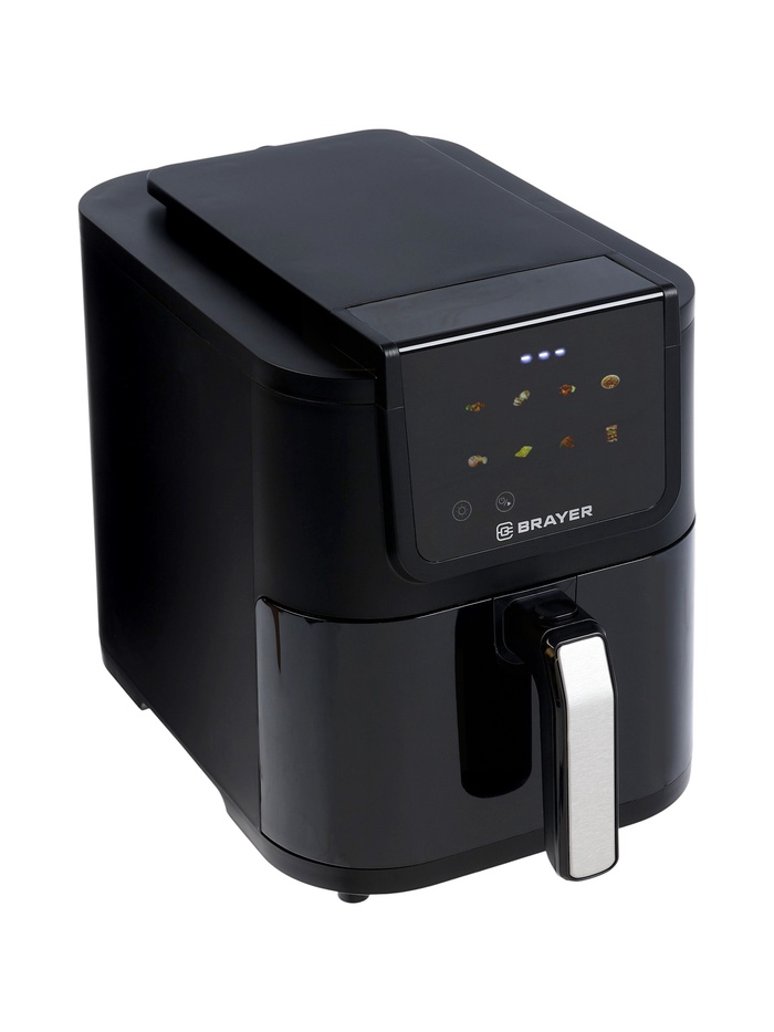 Аэрогриль BRAYER 2041BR, 1500 Вт, 5 л, 8 программ, 200°С, LСD-дисплей, таймер, решетка - Фото 1