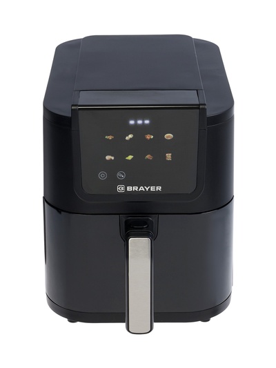 Аэрогриль BRAYER 2041BR, 1500 Вт, 5 л, 8 программ, 200°С, LСD-дисплей, таймер, решетка