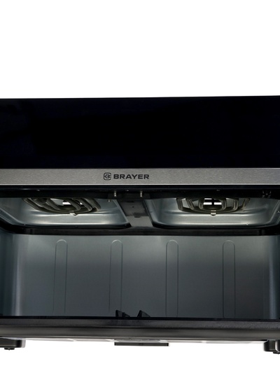 Аэрогриль BRAYER 2055BR, 2200 Вт, 11 л, 10 программ, 200°С, LED-дисплей, таймер, решетка