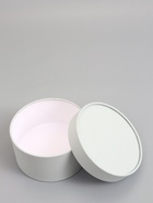 Подарочная коробка круглая, пыльно-серый, завальцованная без окна, 18×10 см  (артикул 10973623)  большой выбор товаров оптом и в розницу по низким ценам с доставкой