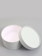 Подарочная коробка круглая, пыльно-серый, завальцованная без окна, 18×10 см - Фото 4