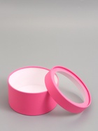 Подарочная коробка круглая, сливовая, завальцованная с окном, 18×10 см  (артикул 10973626)  большой выбор товаров оптом и в розницу по низким ценам с доставкой