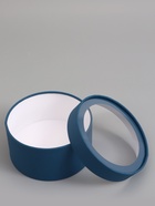 Подарочная коробка круглая, морской, завальцованная с окном, 18×10 см - Фото 4