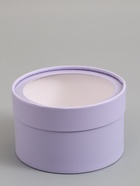 Подарочная коробка круглая, бледно-фиолетовая, завальцованная с окном, 16×11 см  (артикул 10973634)  большой выбор товаров оптом и в розницу по низким ценам с доставкой