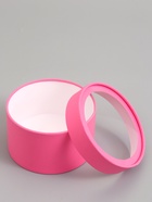 Подарочная коробка круглая, сливовая, завальцованная с окном, 16×11 см - Фото 4